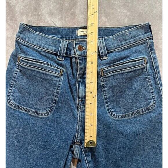 Madewell Womens Mid Rise Kick Out Crop Jeans Bootcut Medium Wash Blue 28 NWOT - Picture 6 of 9